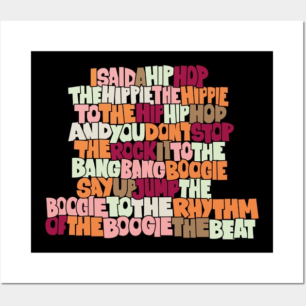 „Rapper's Delight“ Old School Graffiti Design Wall Art by Boogosh